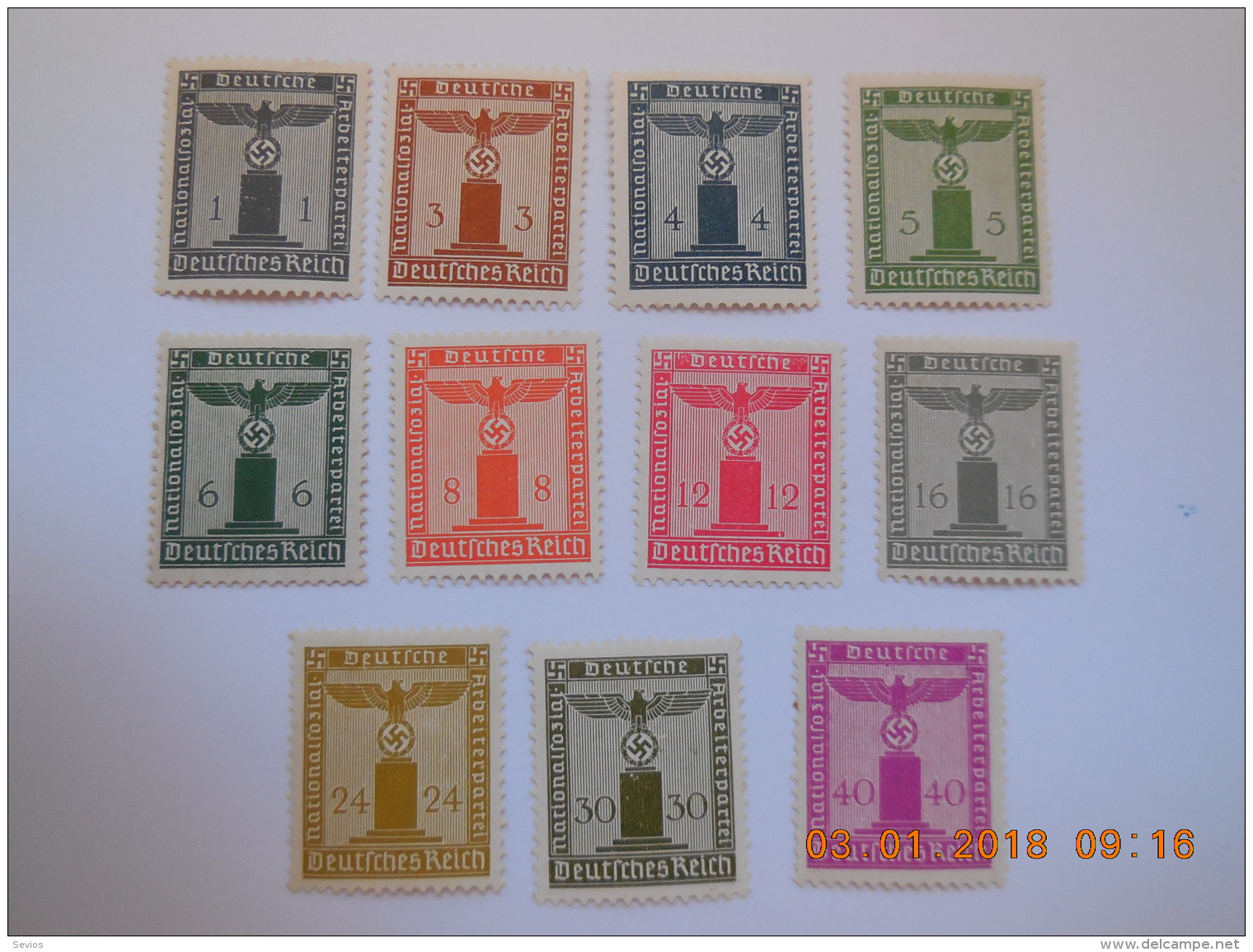 Sevios / Germany / Stamp **, *, (*) Or Used - Sonstige & Ohne Zuordnung