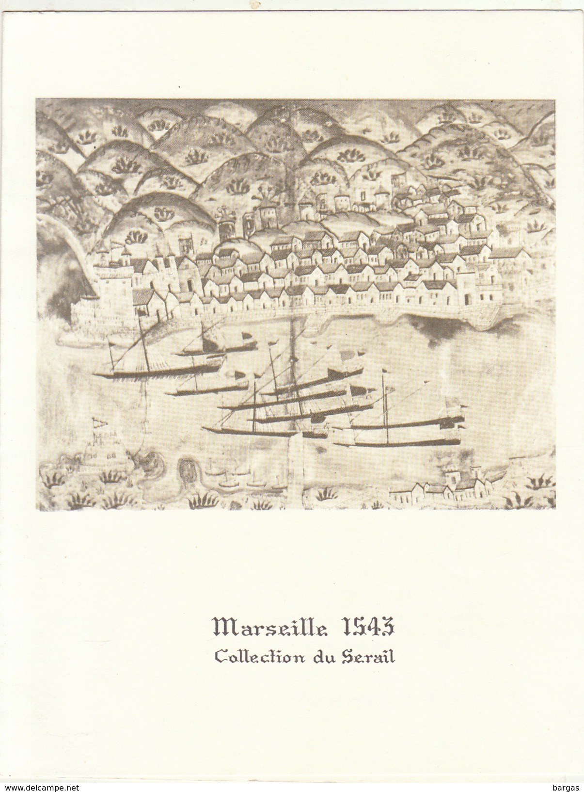 Menu Bateau Paquebot RENAISSANCE Illustration Marseille 1543 Collection Du Serail - Autres & Non Classés