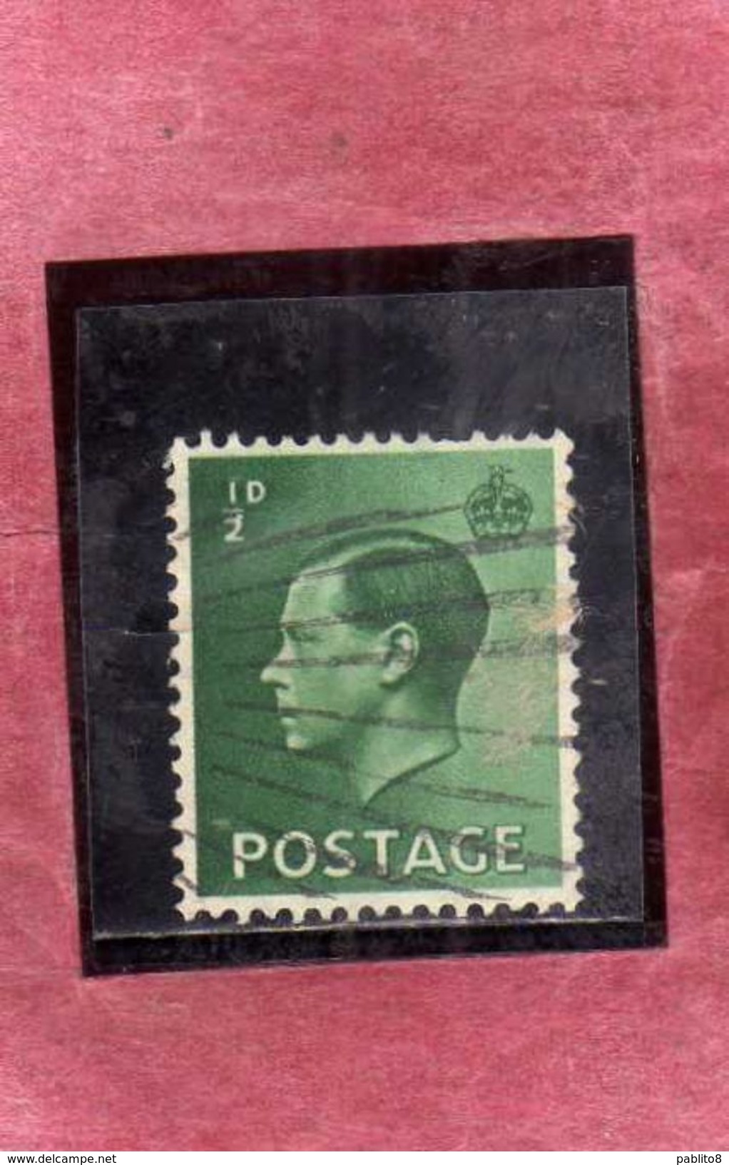 GREAT BRITAIN GRAN BRETAGNA 1936 KING EDWARD VIII HALF PENNY 1/2p USATO USED OBLITERE' - Used Stamps