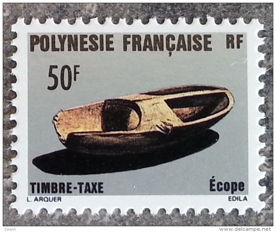 Polynésie - YT Taxe N°9 - Artisanat - 1987 - Timbres-taxe
