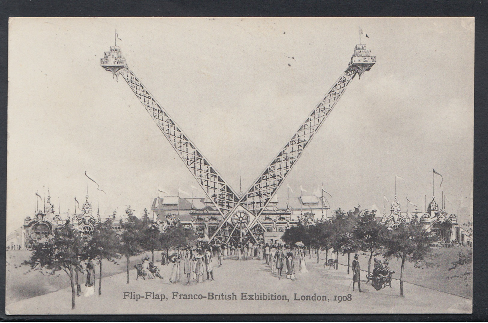 Exhibition Postcard  Flip-Flap, Franco-British Exhibition, London, 1908 -  DC1045 - Exhibitions