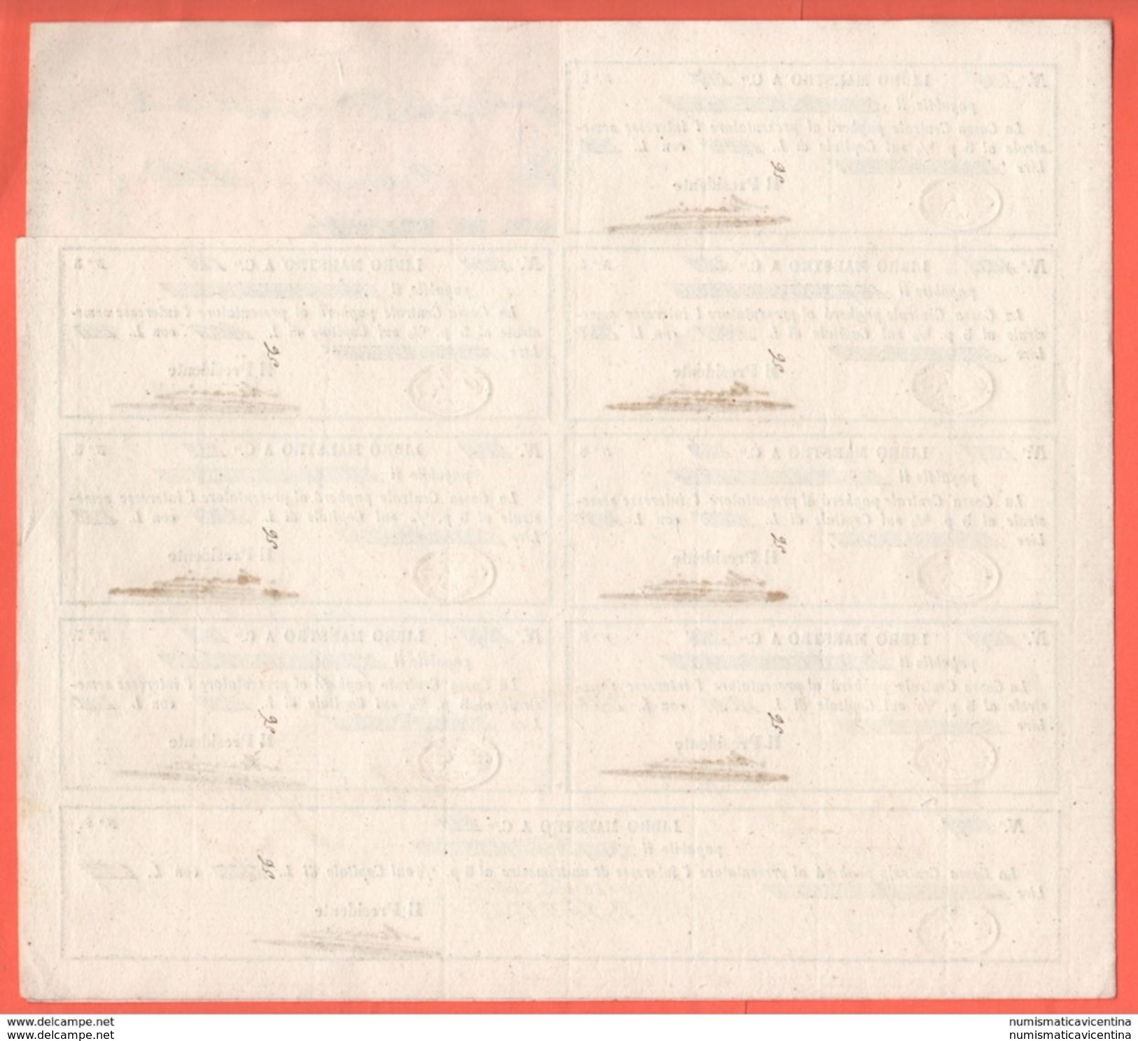 Venezia 100 Lire 1848 Governo Provvisorio Prestito Forzoso - Austrian Occupation Of Venezia