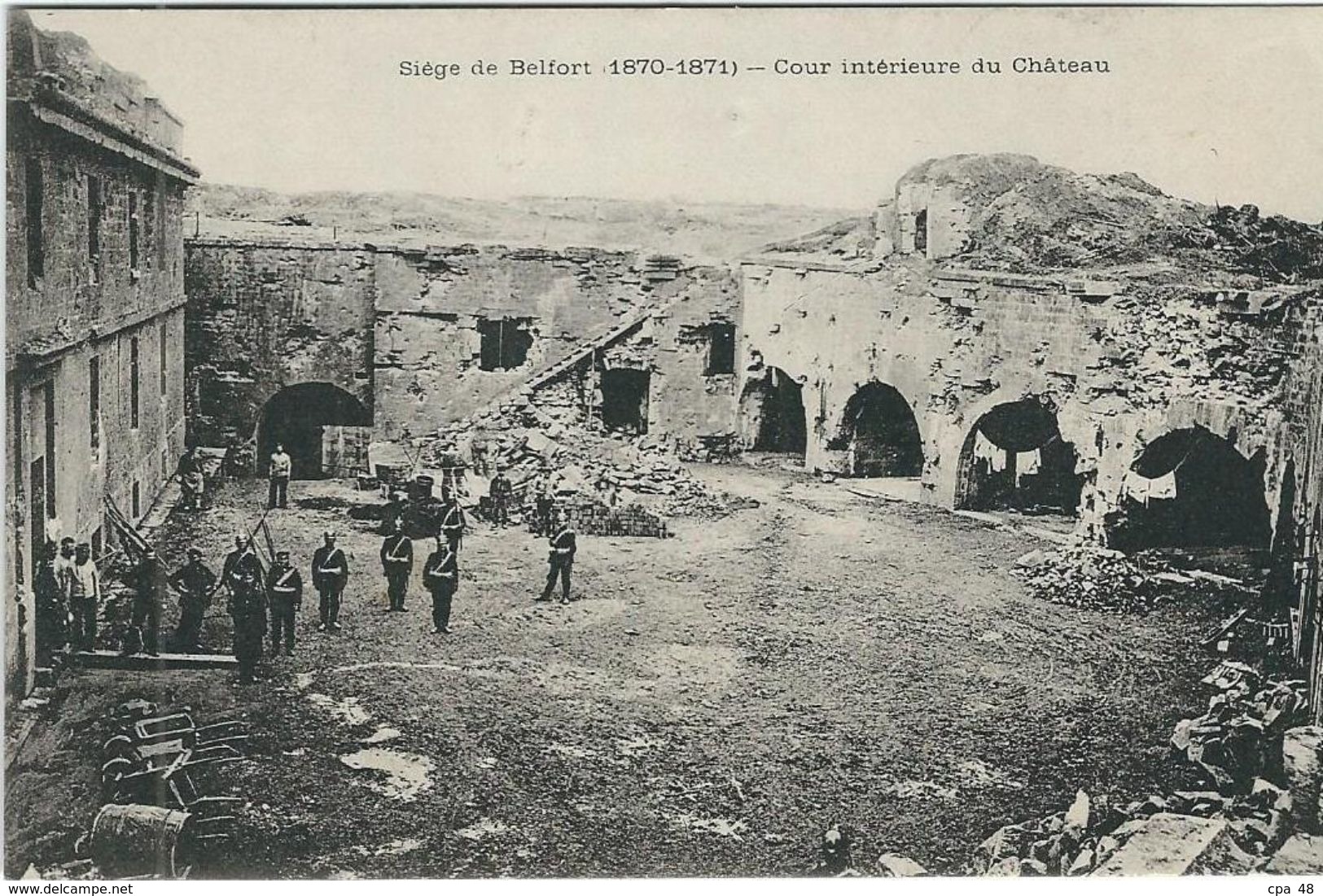 Territoire De Belfort, Belfort, Cour Interieure Du Chateau - Belfort – Siège De Belfort