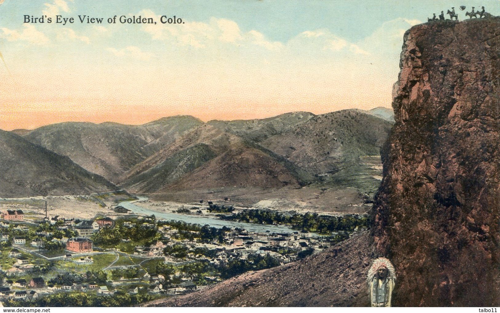 Colorado - Bird's Eye View Of Golden - Autres & Non Classés