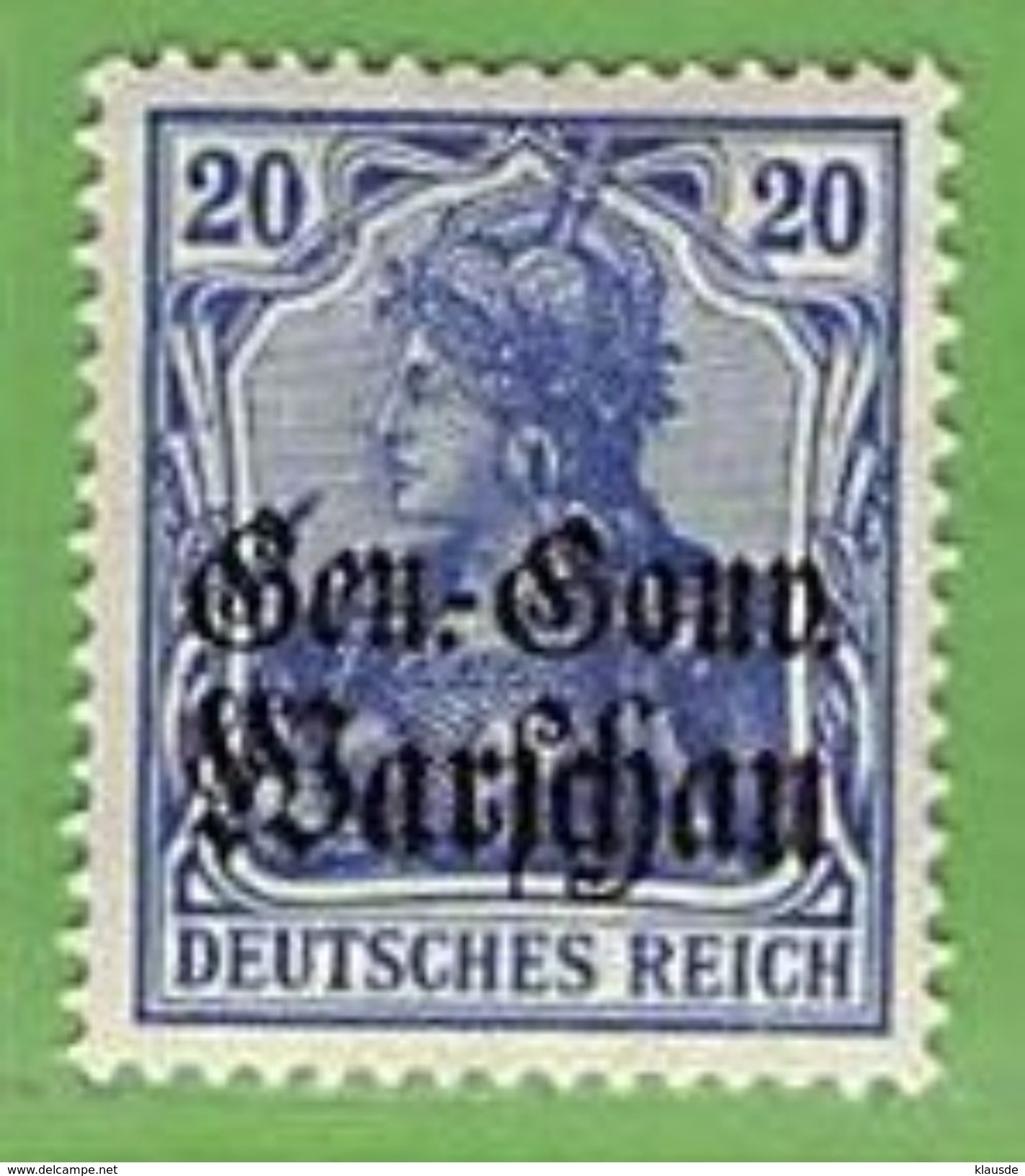 MiNr.13 X  Deutschland Deutsche Besetzg,1.WK Gen.-Gouv.Warschau - Occupazione 1914 – 18