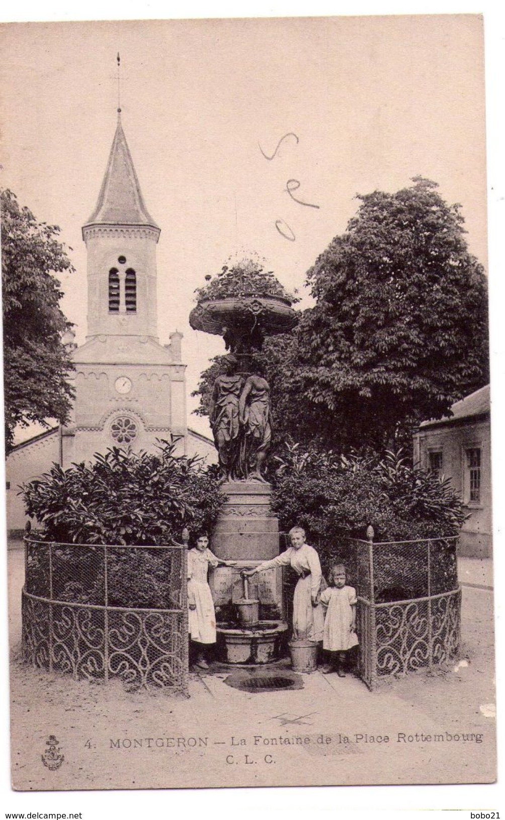 0207 - Montgeron - La Fontaine De La Place Rottembourg - C.L.C. - N°4 - Montgeron