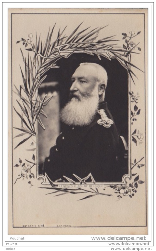 LEOPOLD II - ROI DE BELGIQUE - FRISE ART  NOUVEAU   A.C.   - S.I.P. PARIS - Familles Royales