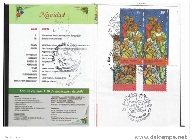 ARGENTINA    2007 Christmas BOOKLET - Postzegelboekjes