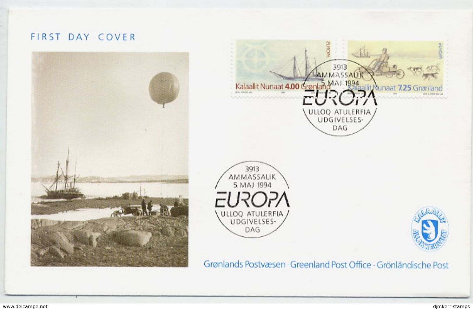 GREENLAND 1994 Europa: Discoveries On FDC.  Michel 247-48 - FDC