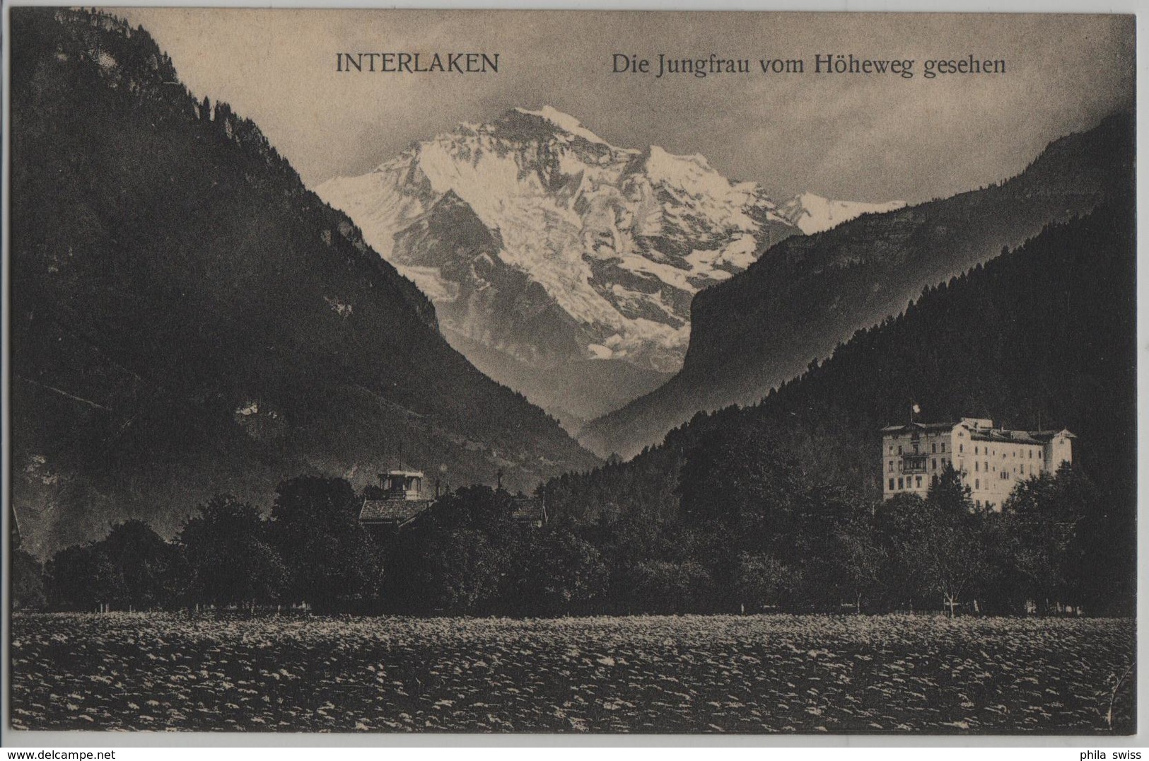 Interlaken - Die Jungfrau Vom Höheweg Gesehen - Interlaken