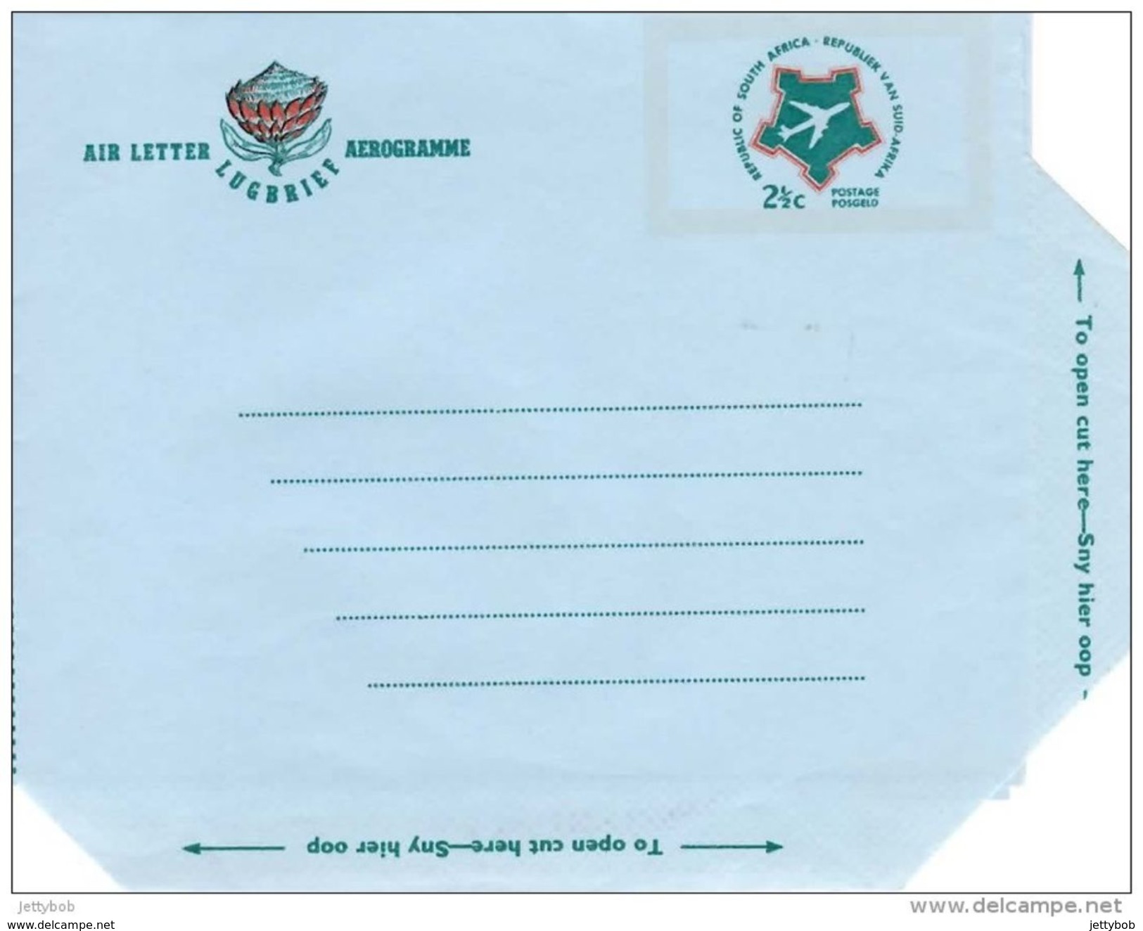 Airletter Unused With 2.5c Postal Impression - Poste Aérienne