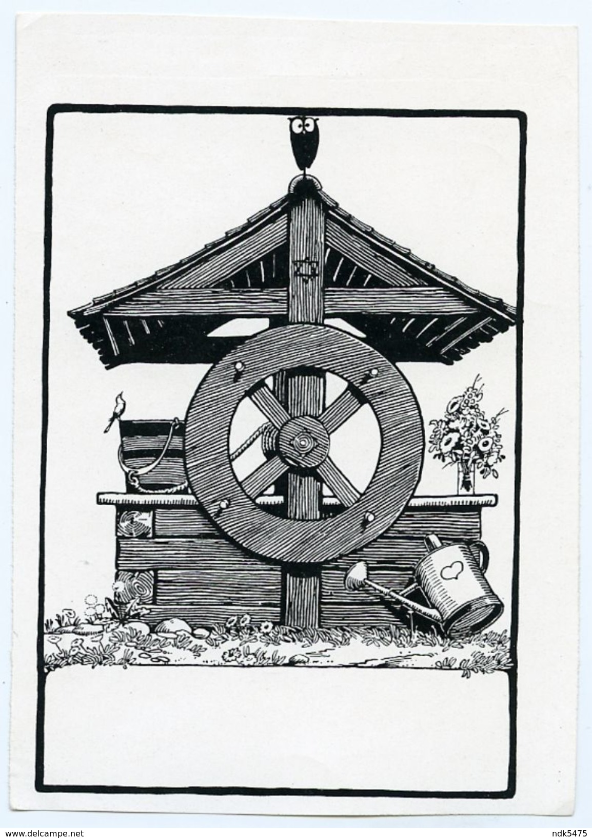 BOOKPLATE : EX LIBRIS - VILLAGE WELL - Ex-libris