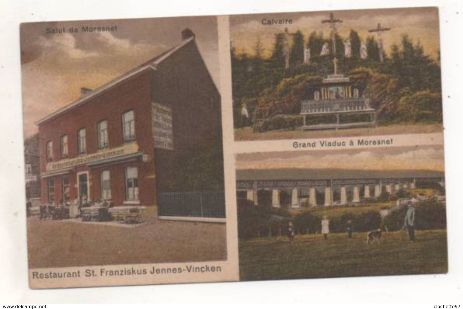 A  468 -  Moresnet  Restaurant  St  Franziskus  Jennes-Vincken -  Couleur  -  Viaduc - Plombières