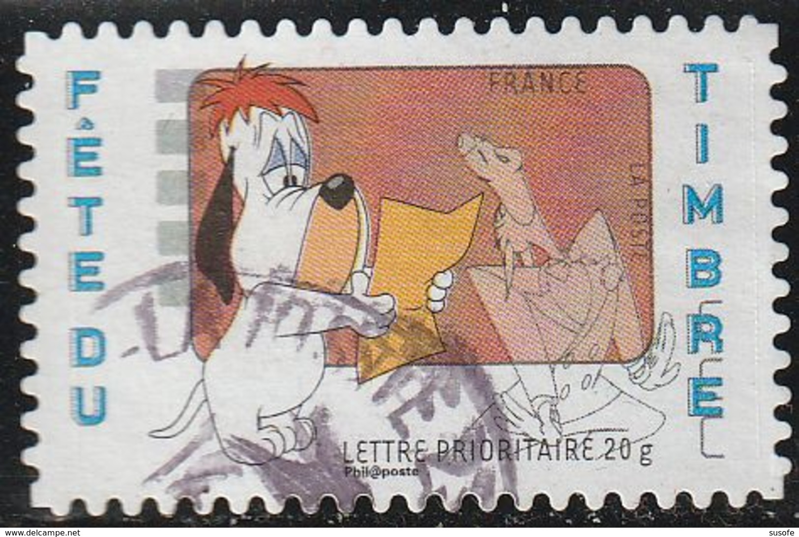 Francia 2008 Yvert 4149 Sello º Comics Droopy Y El Lobo France Stamps Timbre Frankreich Briefmarke Francobolli Ranska - Oblitérés