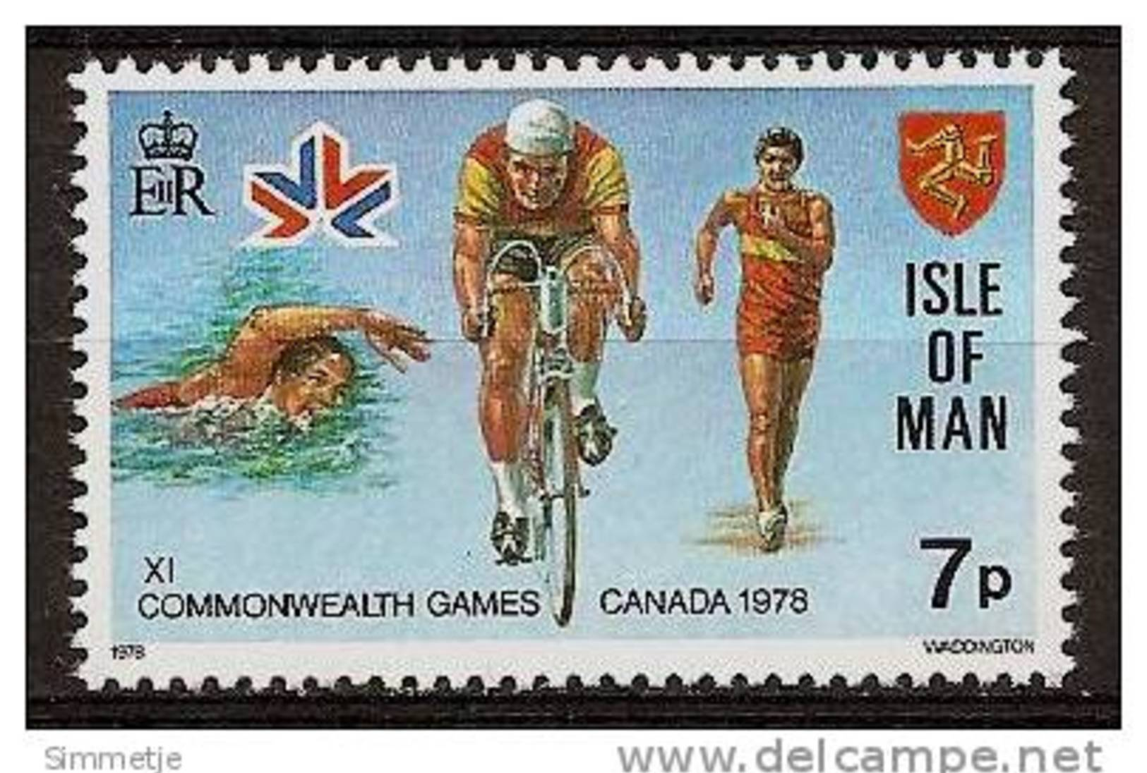 ISLE Of MAN 1978 - COMMONWEALTH GAMES Edmonton CYCLING - Mi 132 MNH ** N132 - Isla De Man