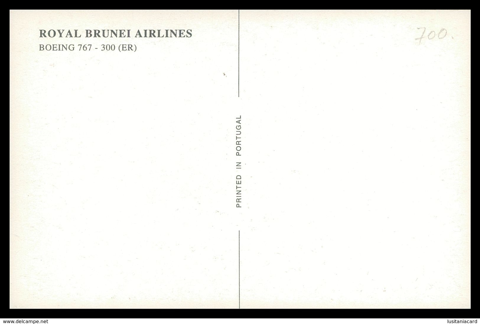 AIRPLANES - MODERN ERA -« ROYAL BRUNEI AIRLINES» BOEING 767-300. Carte Postale - 1946-....: Era Moderna