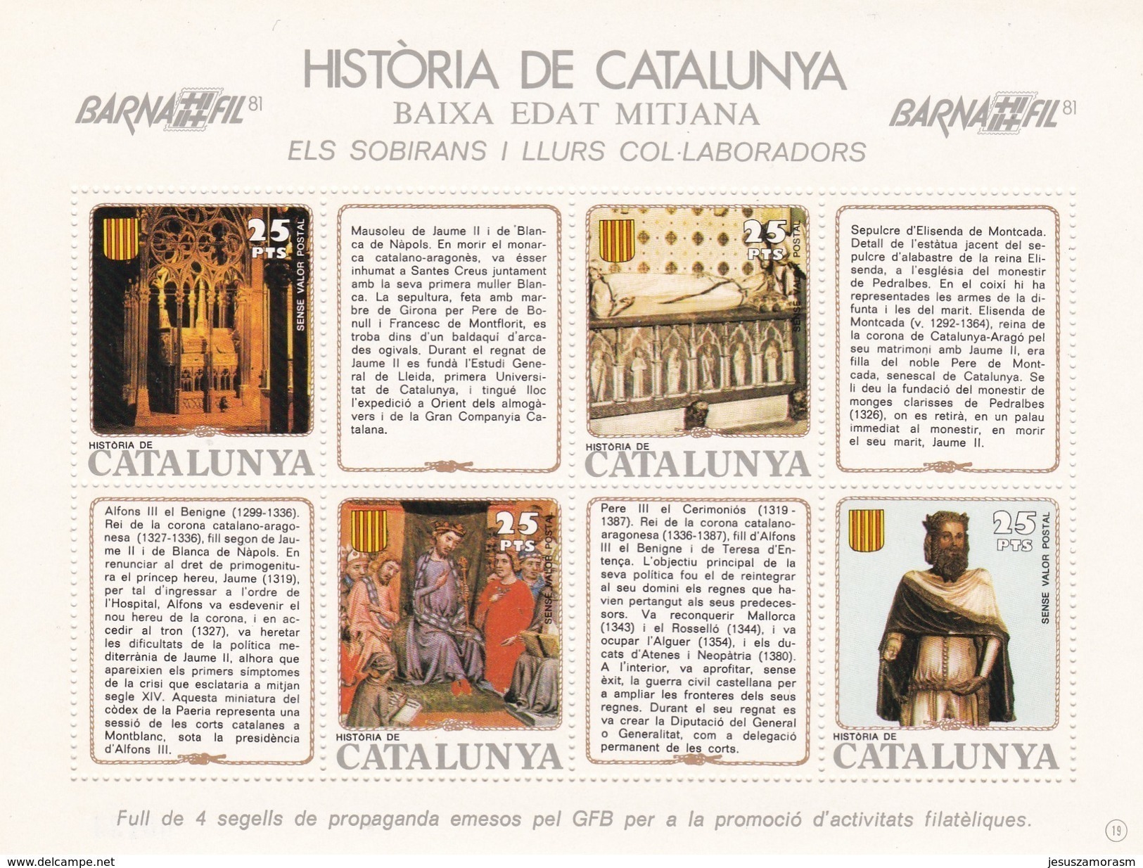 España HR Historia De Catalunya - Blocs & Hojas