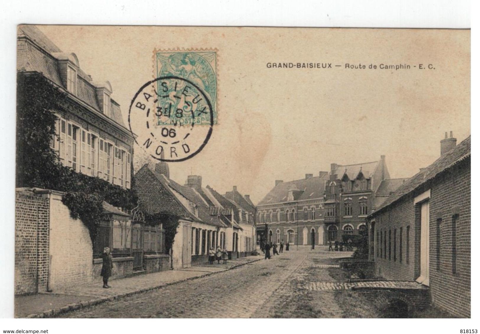 GRAND-BAISIEUX  -  Route De Camphin - E.C. 1906 - Autres & Non Classés