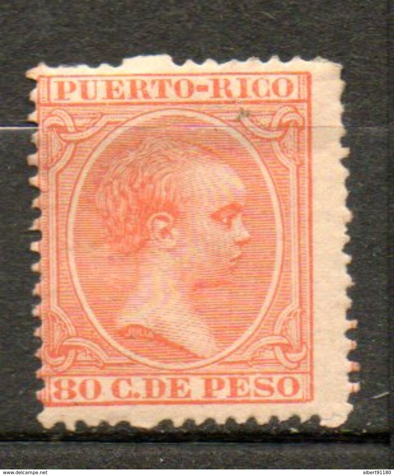 PUERTO RICO  Alphonse XIII 1890 N°82A - Puerto Rico