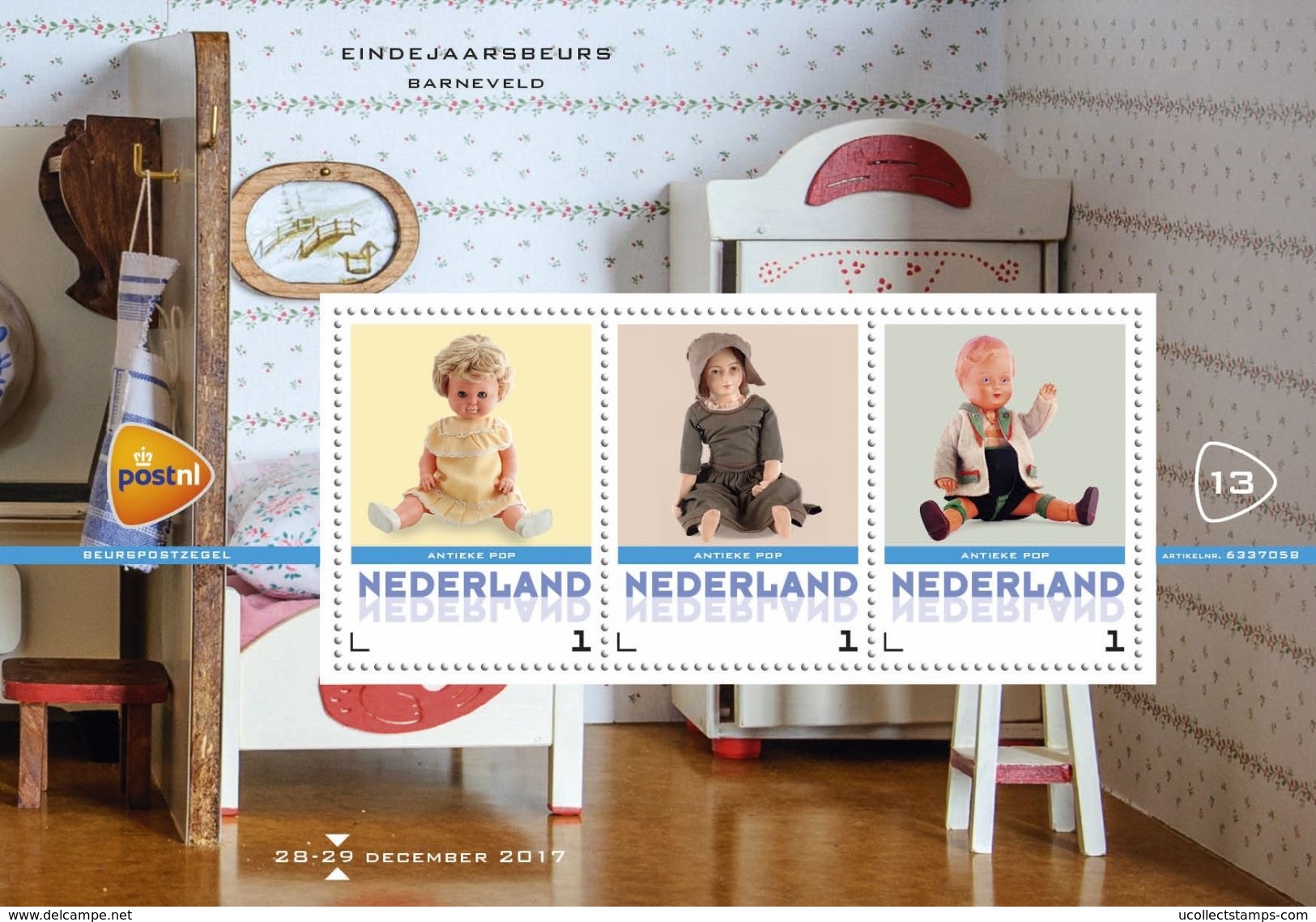 Nederland  2017     POPPEN DOLLS    M/S   Postfris/mnh/neuf - Ongebruikt