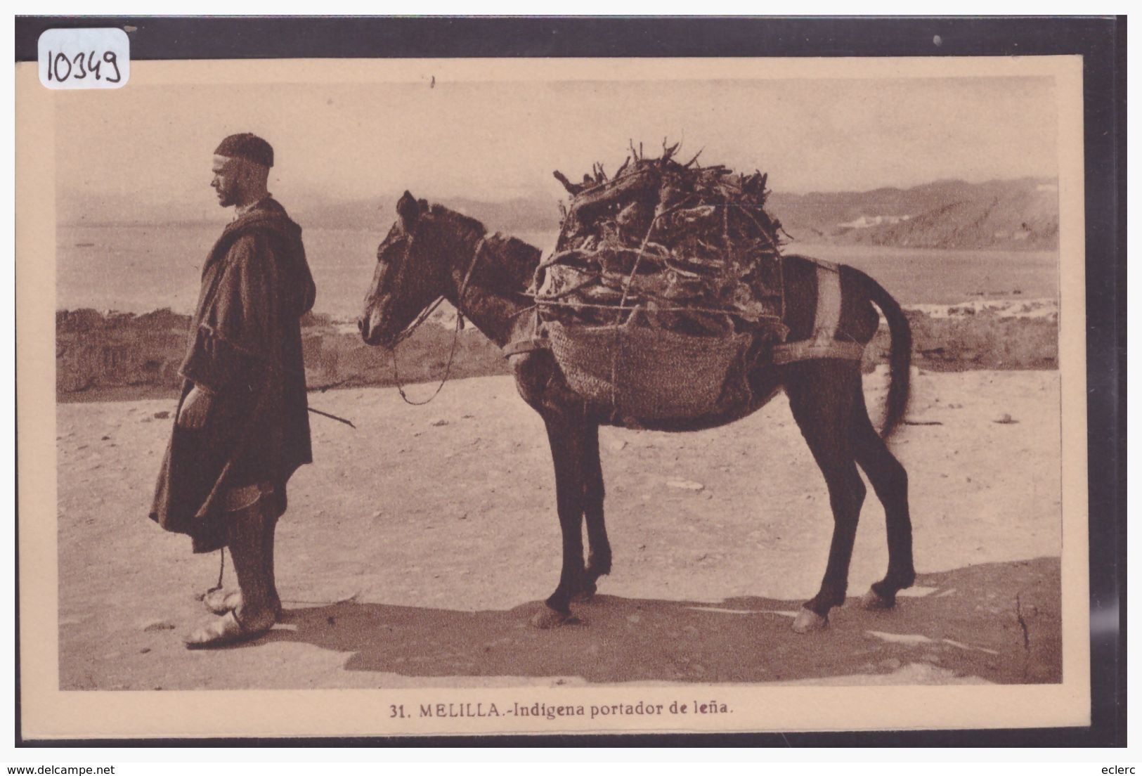 ESPANA - MELILLA - INDIGENA PORTADOR DE LENA - TB - Melilla