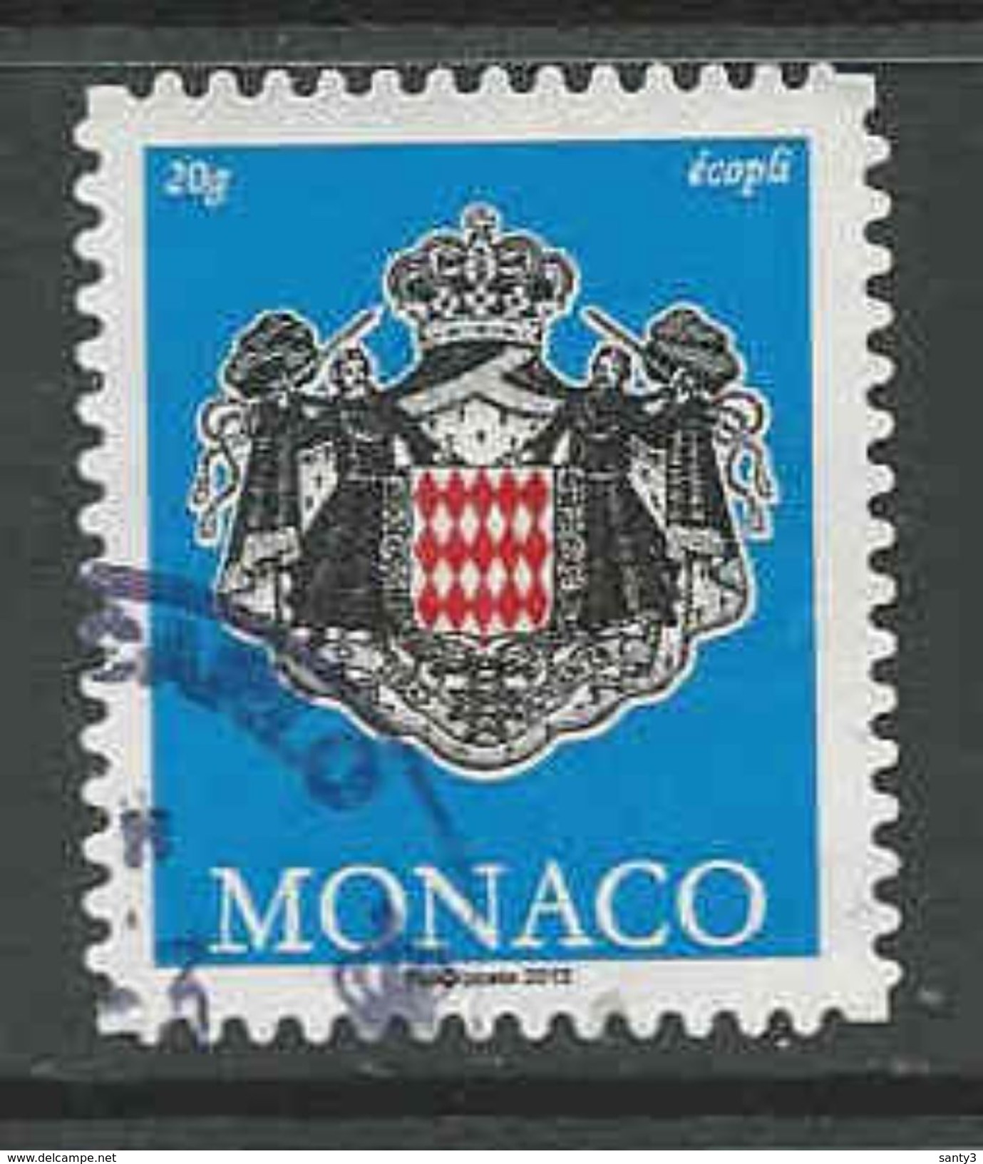 Monaco Yv 2826 Année 2012, Oblitéré, Voir Scan - Used Stamps