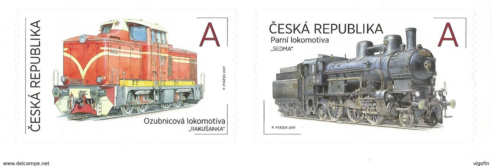 CZ 2017-931-2 LOCOMOTIVE. CZECH REPUBLIK, 1 X 2v, MNH - Eisenbahnen