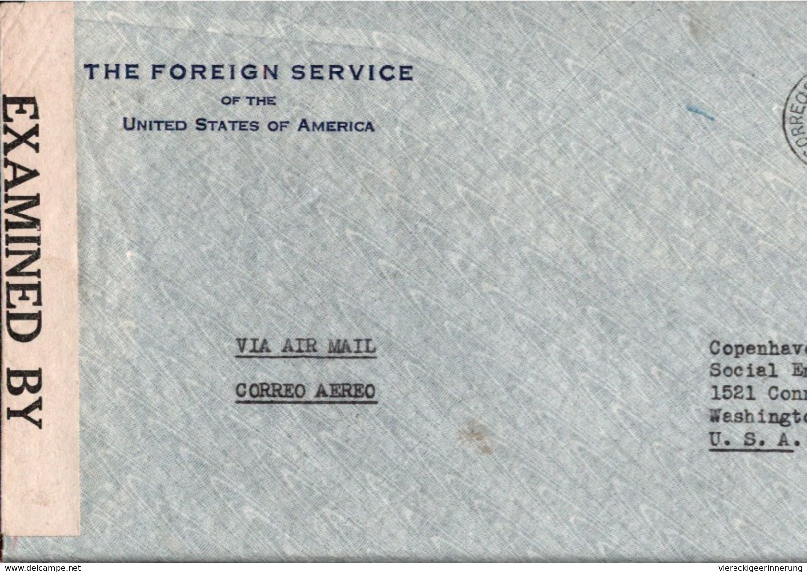 ! Long Format Cover 1942 Guatemala, American Legation, USA Foreign Service, Censor, Cesure, Zensur, Botschaft - Guatemala