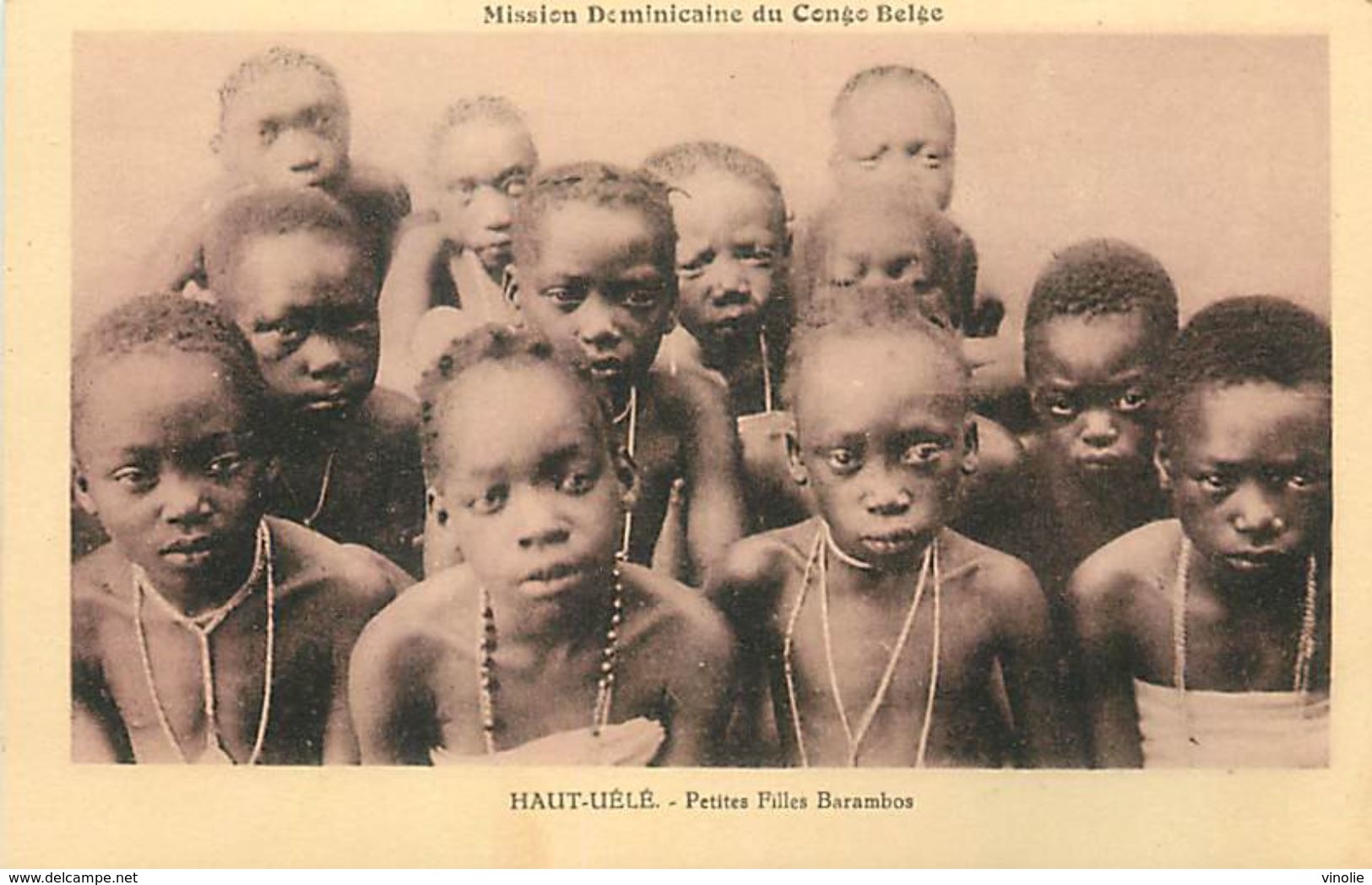 Réf : A-18 Pie Tre-1109 : CONGO BELGE. HAUT-UELE  PETITES FILLES BARAMBOS - Congo Belge