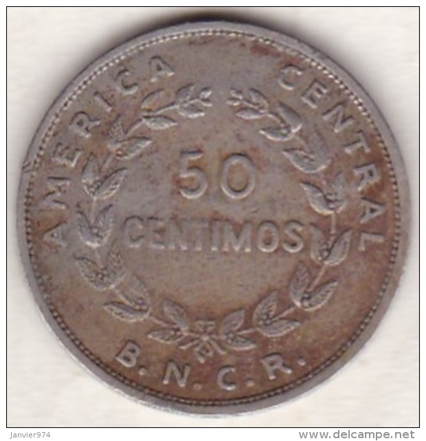 Costa Rica . 50 Centimos 1948 . Copper-Nickel . KM# 176 - Costa Rica