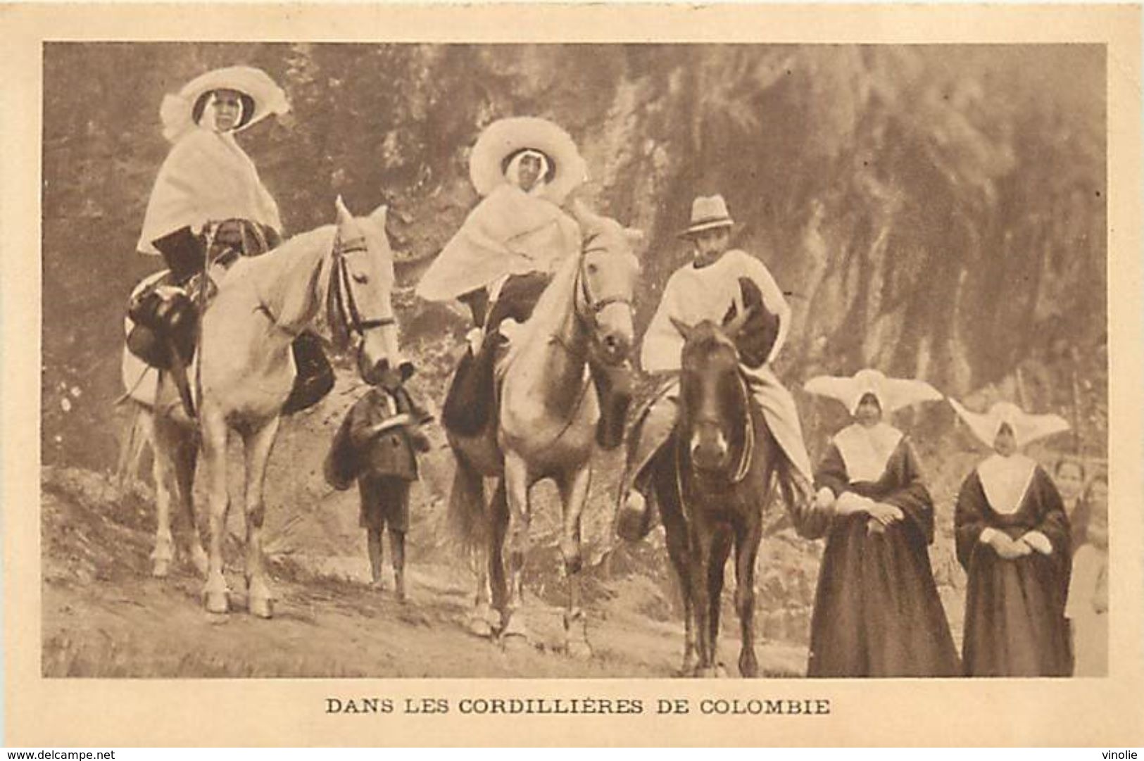 Réf : A-18 Pie Tre-1129 : COLOMBIE. LES CORDILLIERES  A CHEVAL - Kolumbien