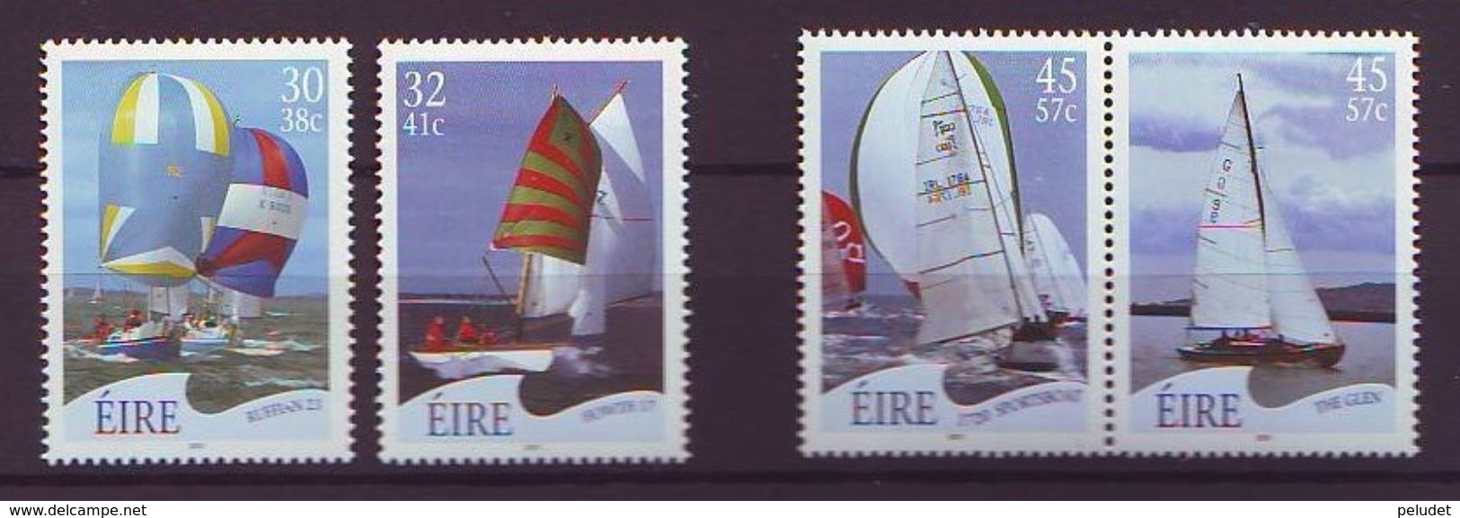 Ireland - 2001, Sailing Ships 4v - Mnh - Mi 1357/60 - Nuovi