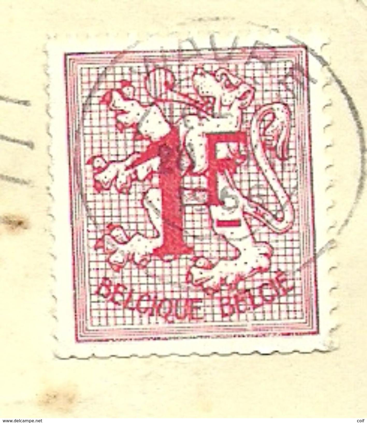 R6 (Rolzegel)  Op Kaart Stempel WAVRE - Coil Stamps