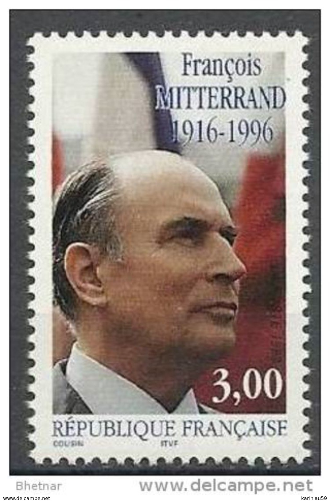 Timbre France  YT 3042 " F. Mitterrand " 1997 Neuf - Neufs