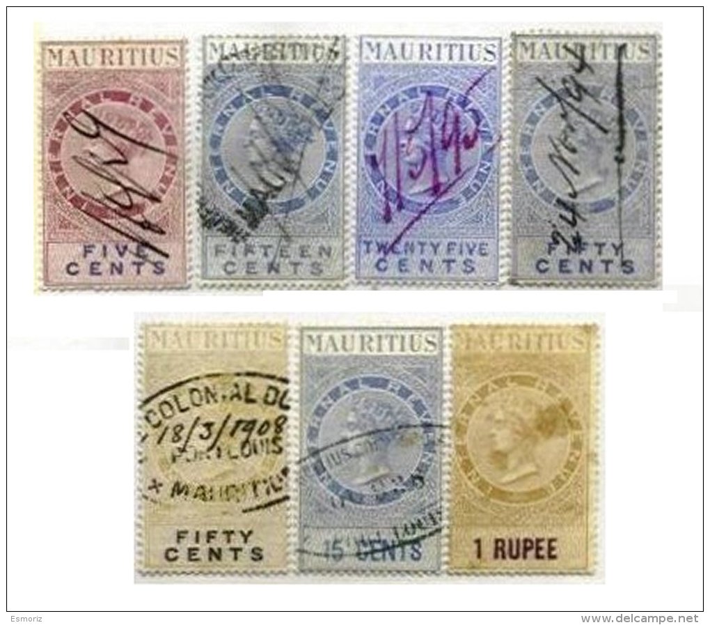 MAURITIUS, Revenues, Used, F/VF, Cat. &pound; 25 - Mauritius (...-1967)