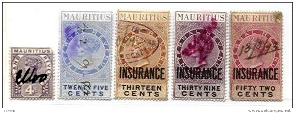 MAURITIUS, Revenues, Used, F/VF - Mauritius (...-1967)