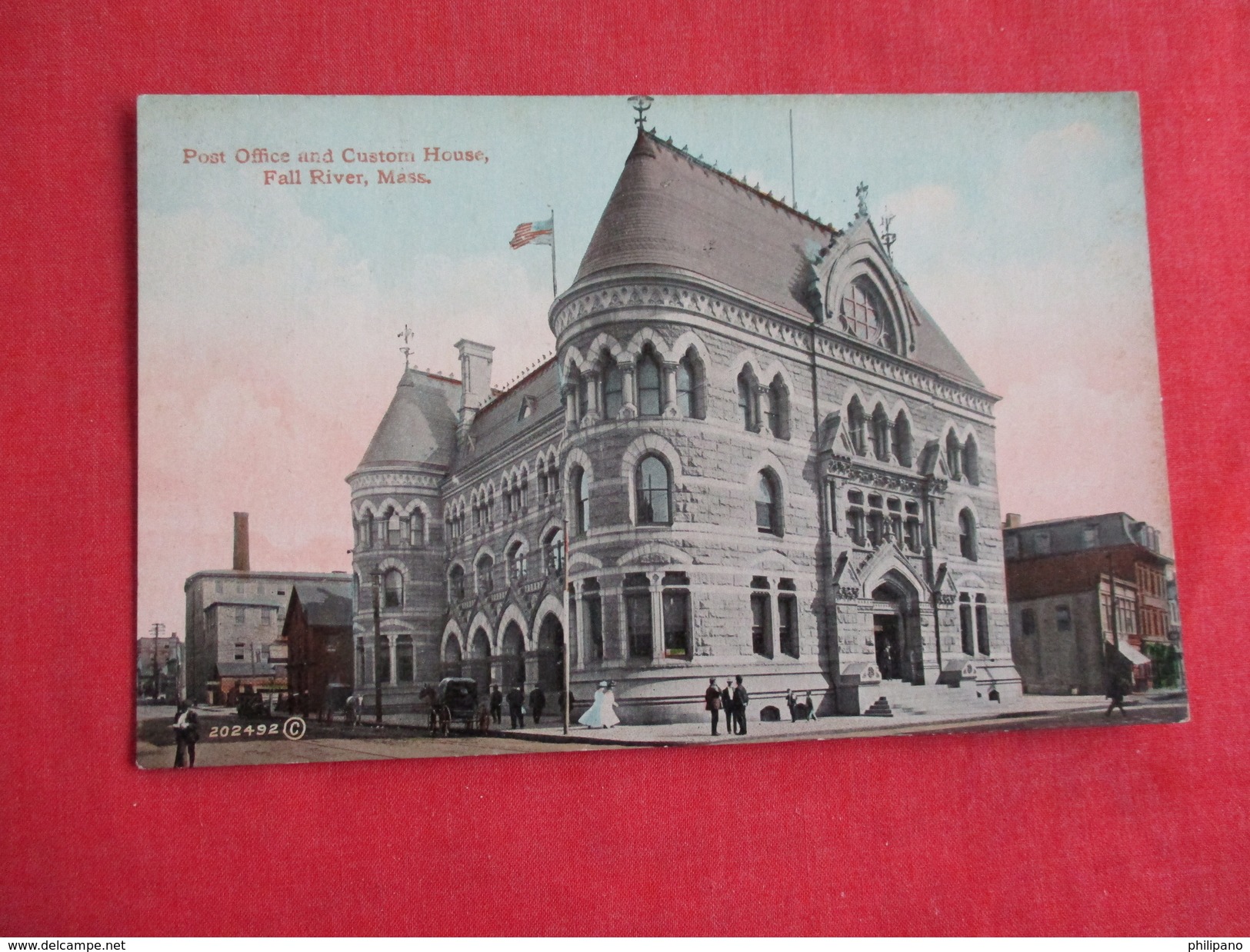 Post Office & Custom House   Massachusetts > Fall River-  Ref 2786 - Fall River