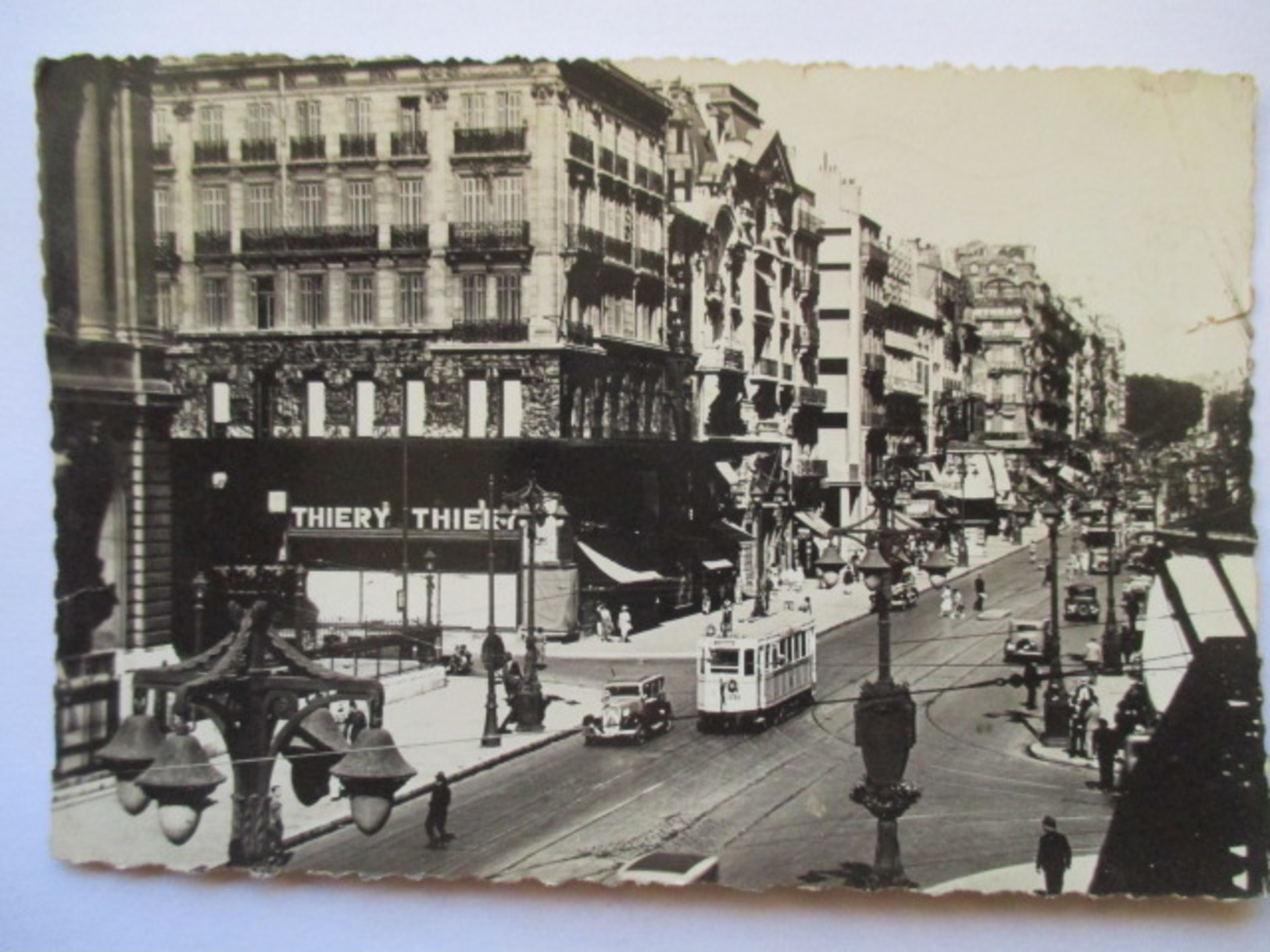 CPSM Marseille La Canebière Années 30/ 40 Tramway  / Magasin Thierry Thierry - Canebière, Centre Ville