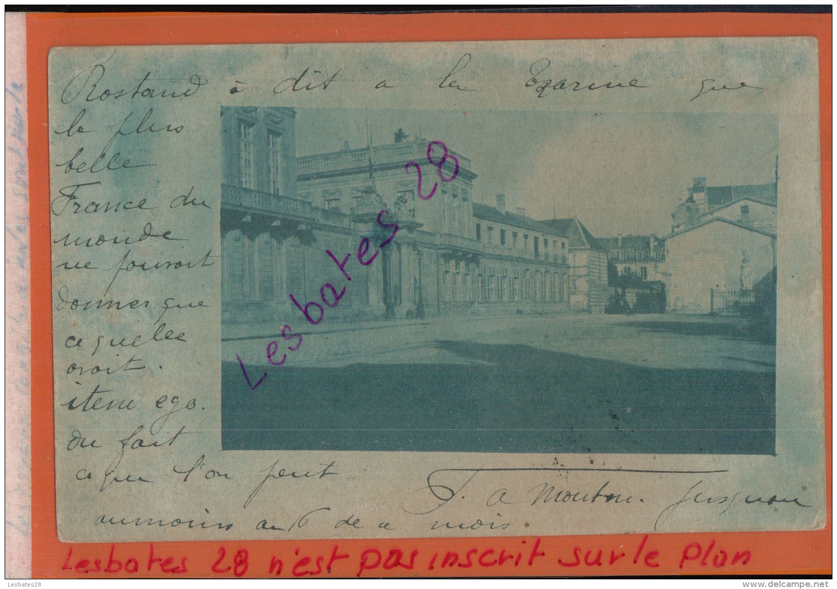 CPA   ENTIER POSTAL  TYPE MOUCHON  OBLITERE  CACHET AMBULANT BARLEDUC à EPERNAY  &amp; CHALONS  S. MARNE , JANV 2018 023 - Cartes Postales Repiquages (avant 1995)