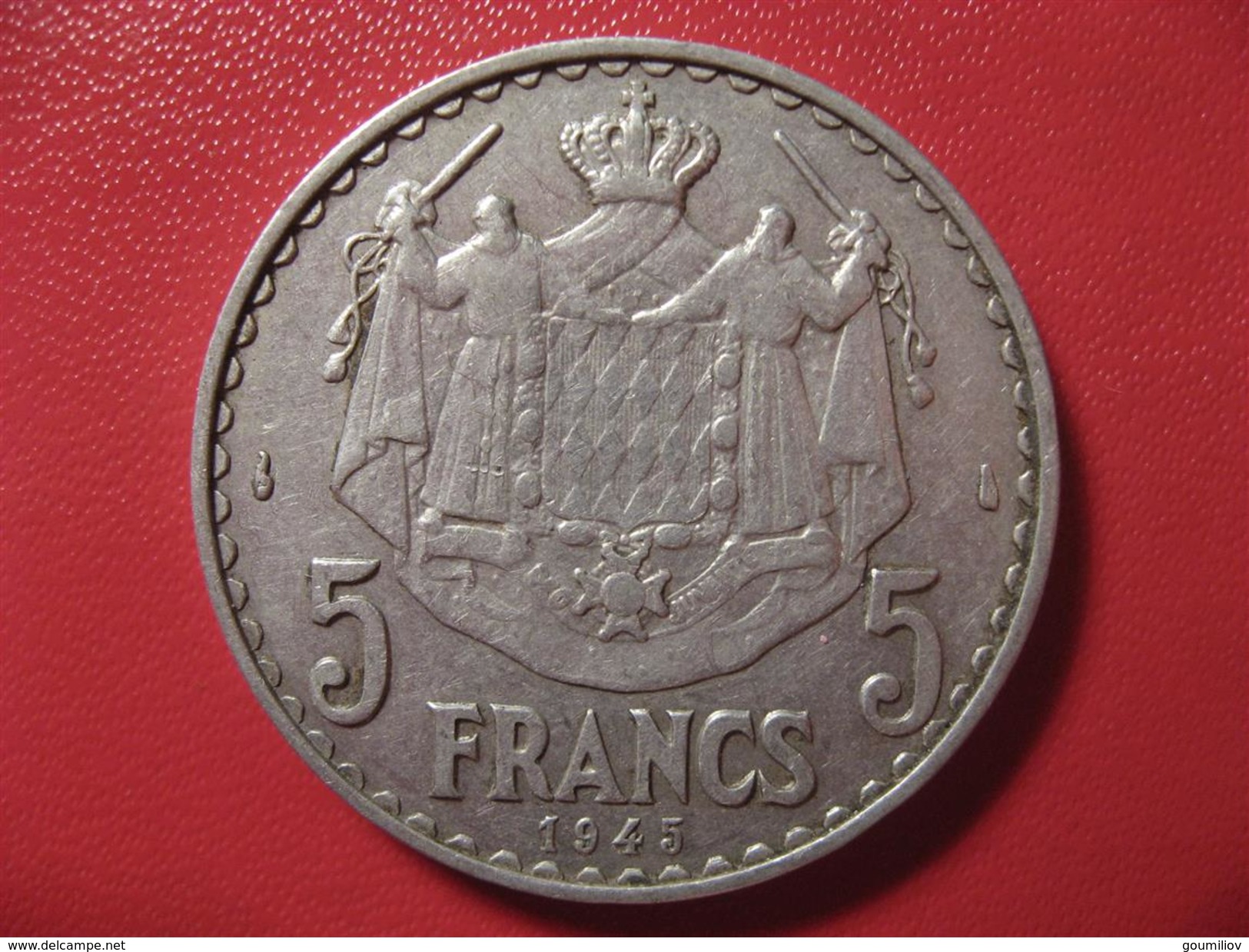 Monaco - 5 Francs 1945 7964 - 1922-1949 Louis II