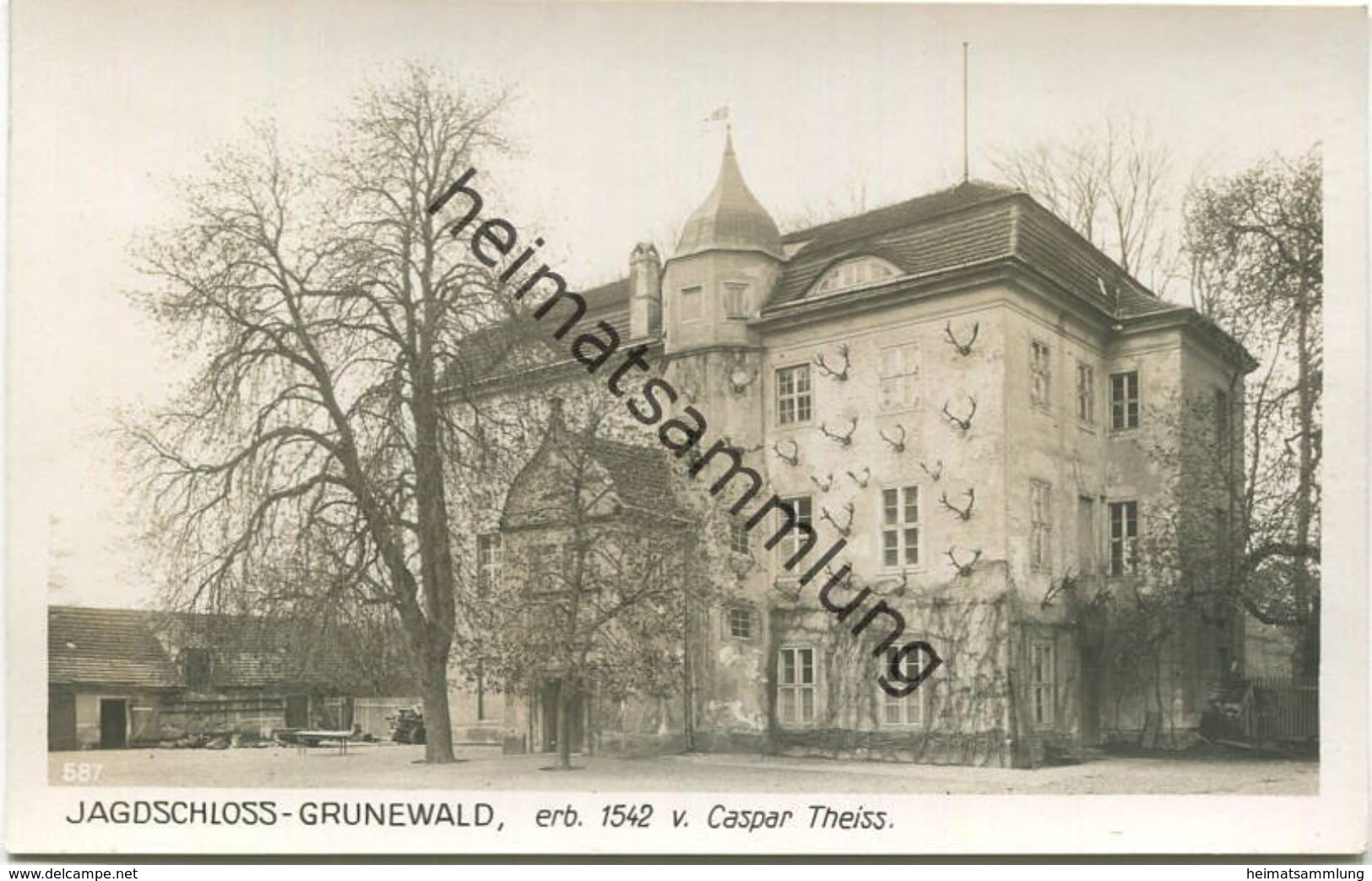 Berlin - Jagdschloss Grunewald - Foto-AK 30er Jahre - Verlag Ludwig Walter Berlin - Grunewald