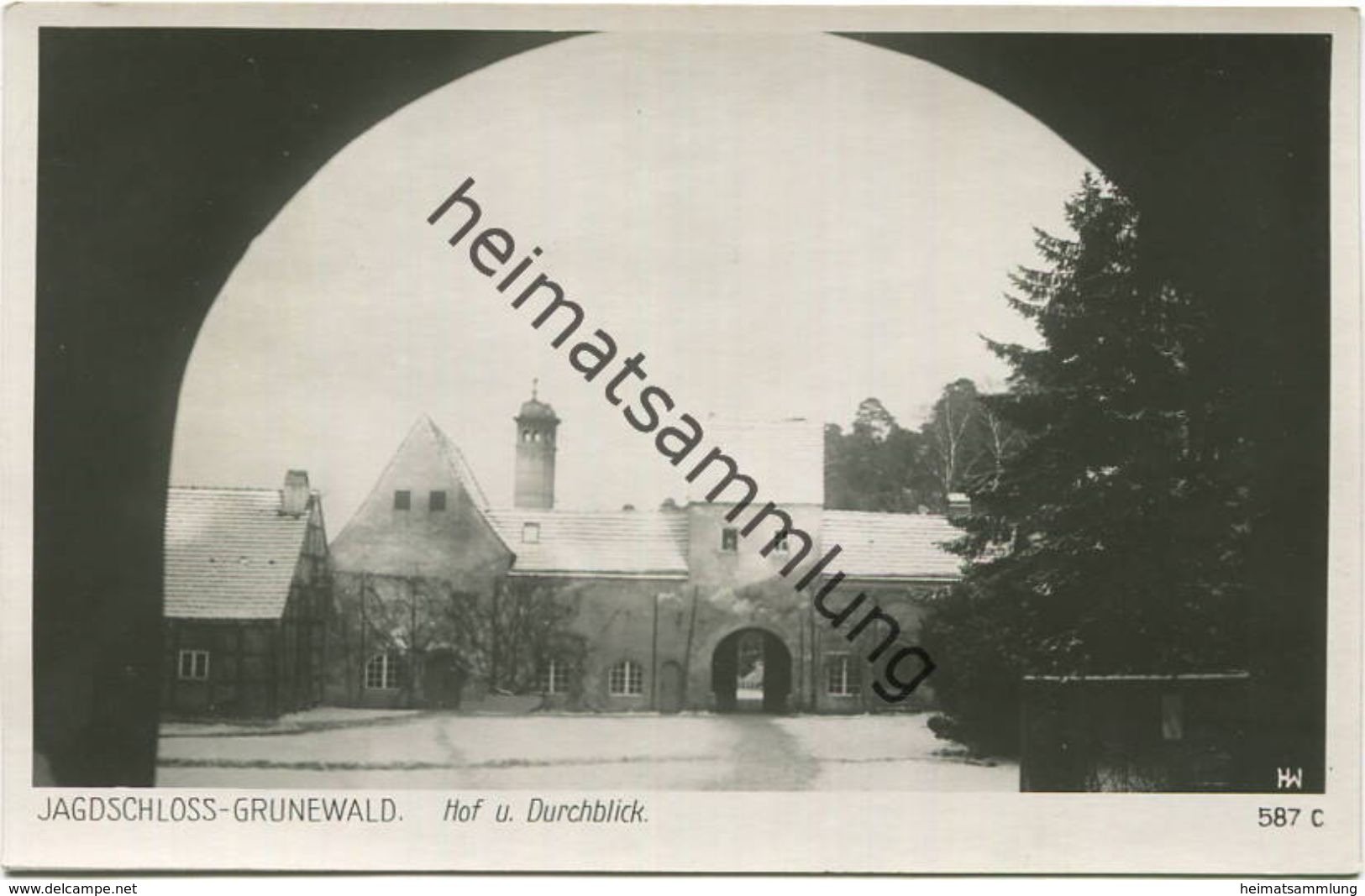 Berlin - Jagdschloss Grunewald - Hof Und Durckblick - Foto-AK 30er Jahre - Verlag Ludwig Walter Berlin - Grunewald
