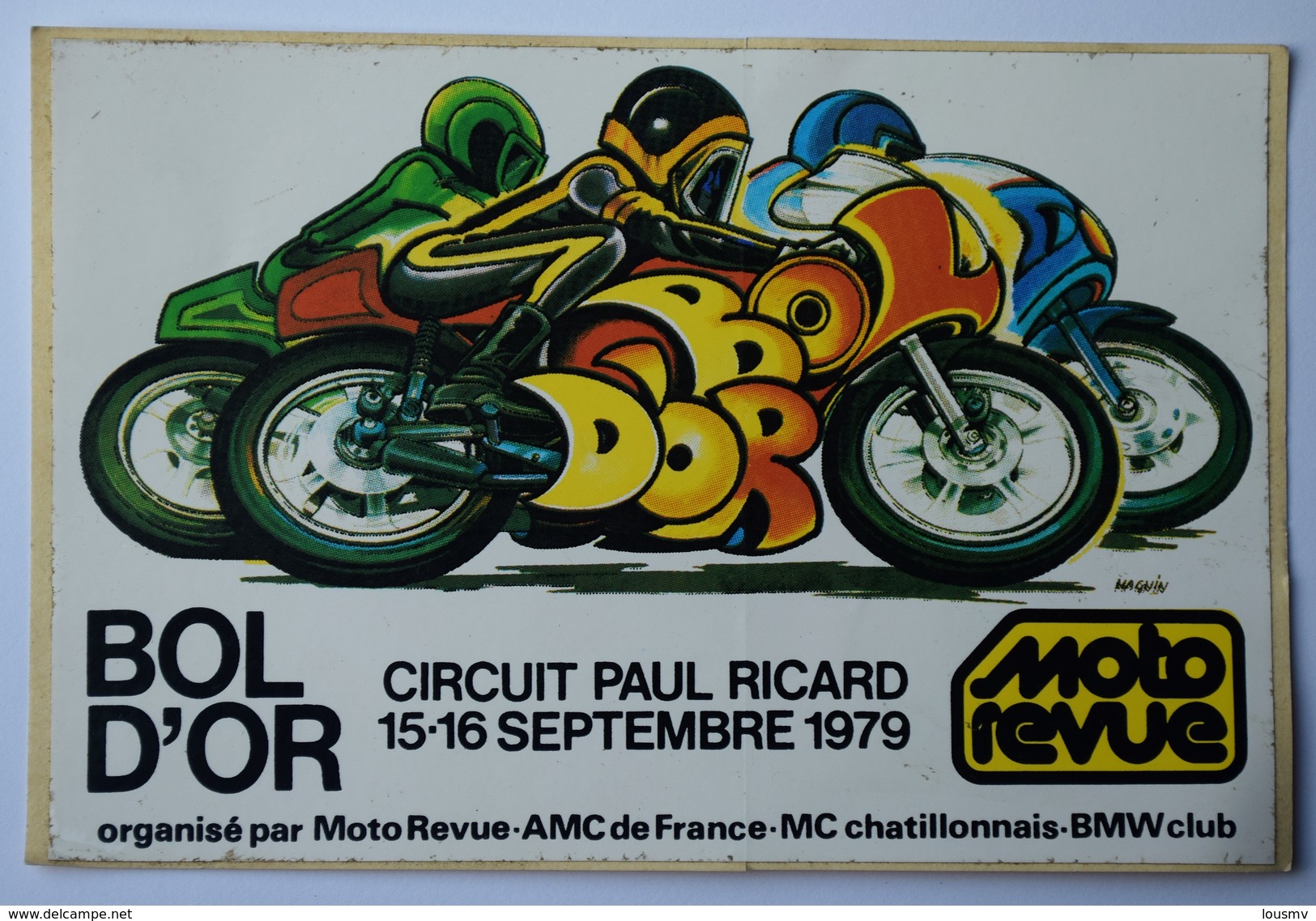 Bol D'Or 1979 - Autocollant - Moto Revue - Circuit Paul Ricard - (n°9701) - Stickers