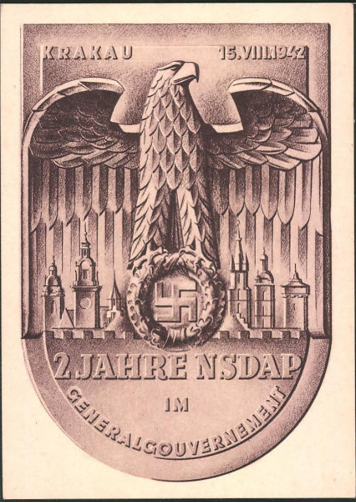 AK Krakau 2 Jahre NSDAP Im Generalgouvernement 1942 - Briefe U. Dokumente
