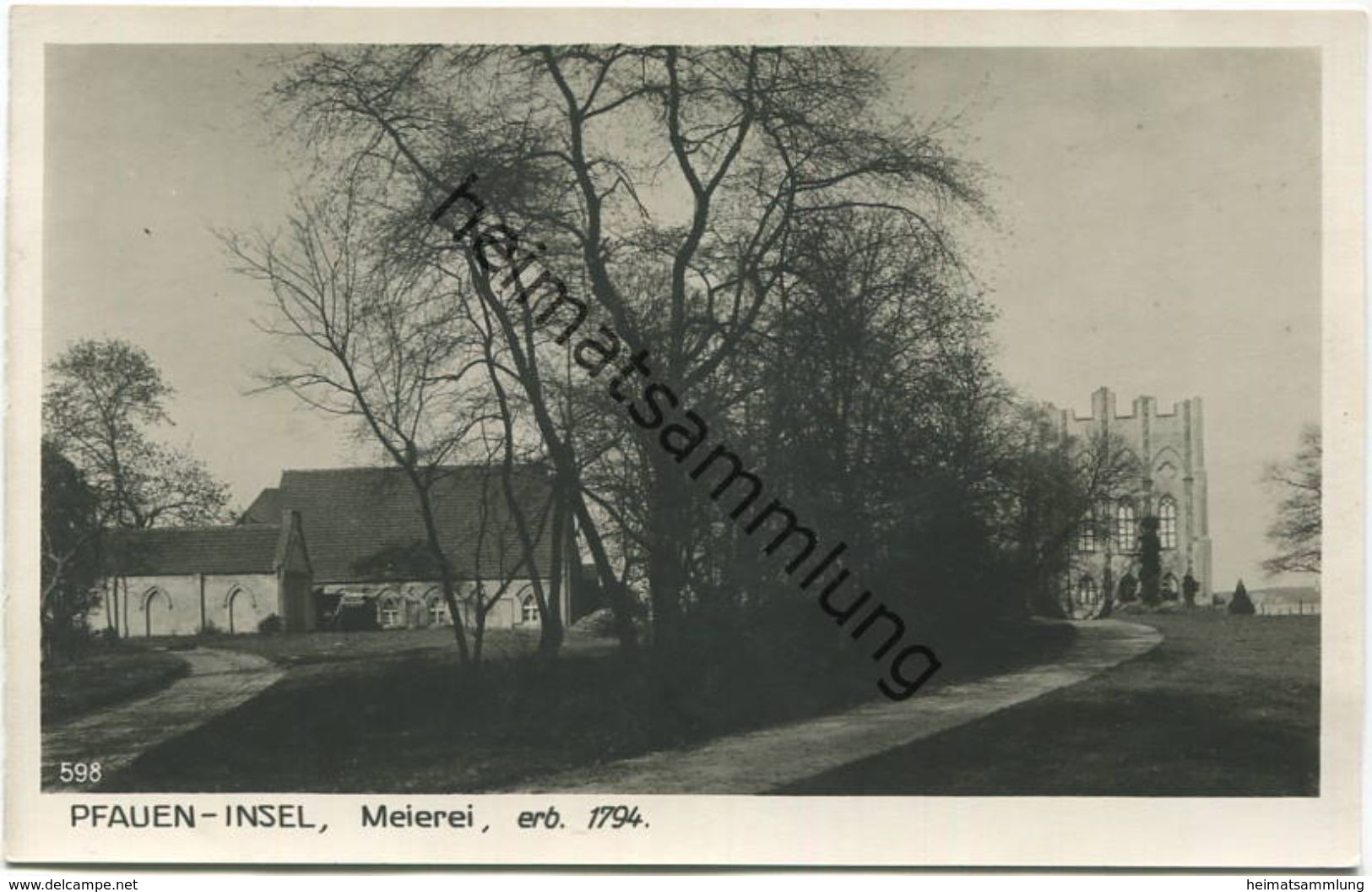 Berlin - Grunewald - Pfauen Insel - Meierei - Foto-AK 30er Jahre - Verlag Ludwig Walter Berlin - Grunewald