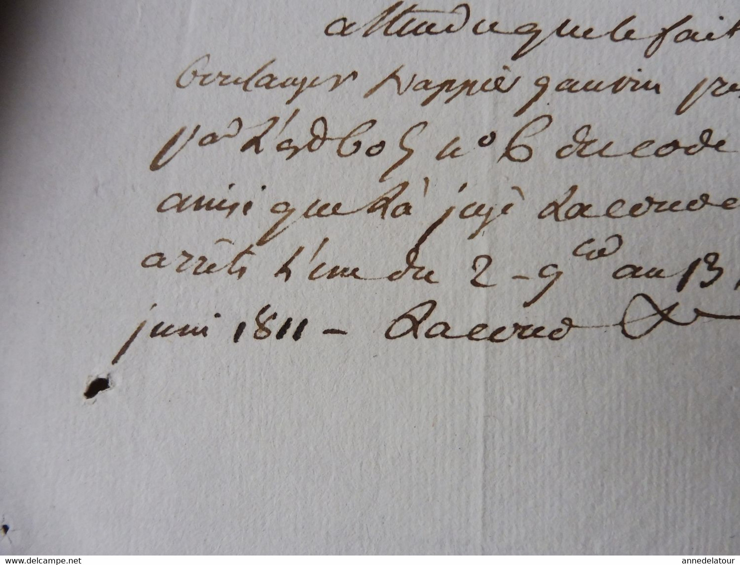 1812 Lettre De Fouché  Av. Général à Mr ? : Sur Le Boulanger Qui à Vendu Du Pain Au Dessus De La Tare ---> Décision, Etc - Manuscrits