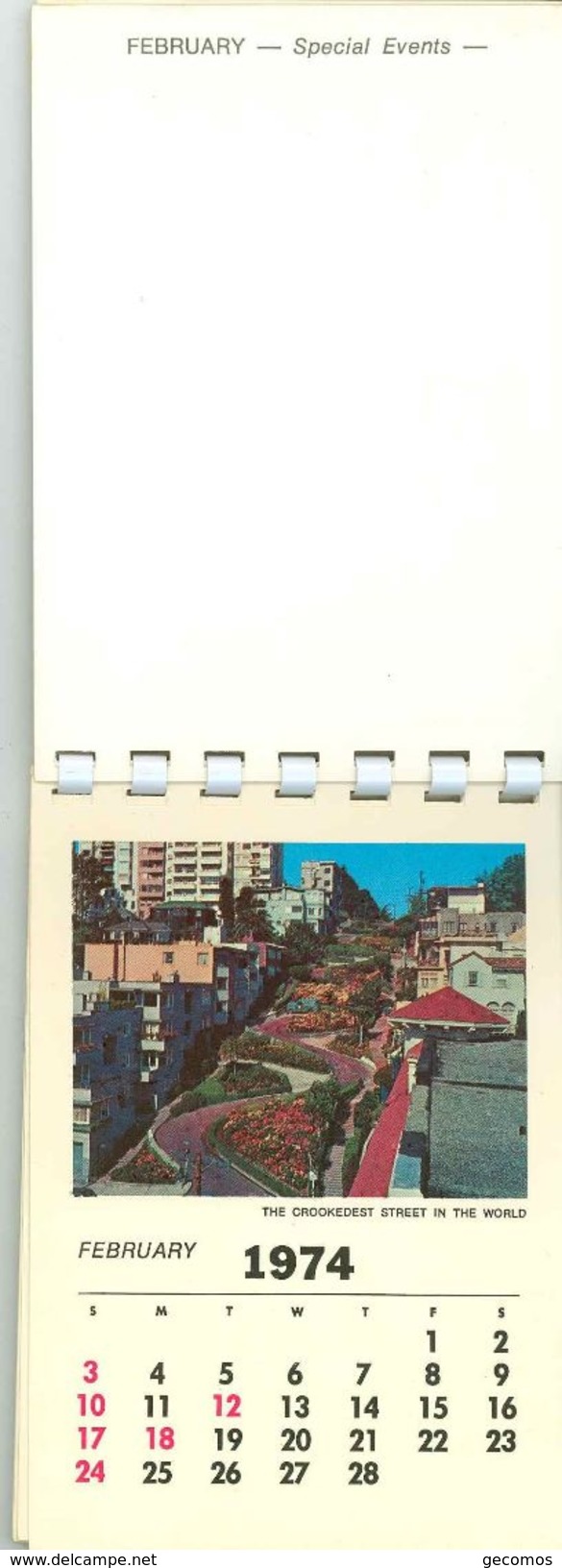 Calendrier SAN FRANCISCO - Souvenir 1974 Calendar (13 Vues) - Grand Format : 1971-80