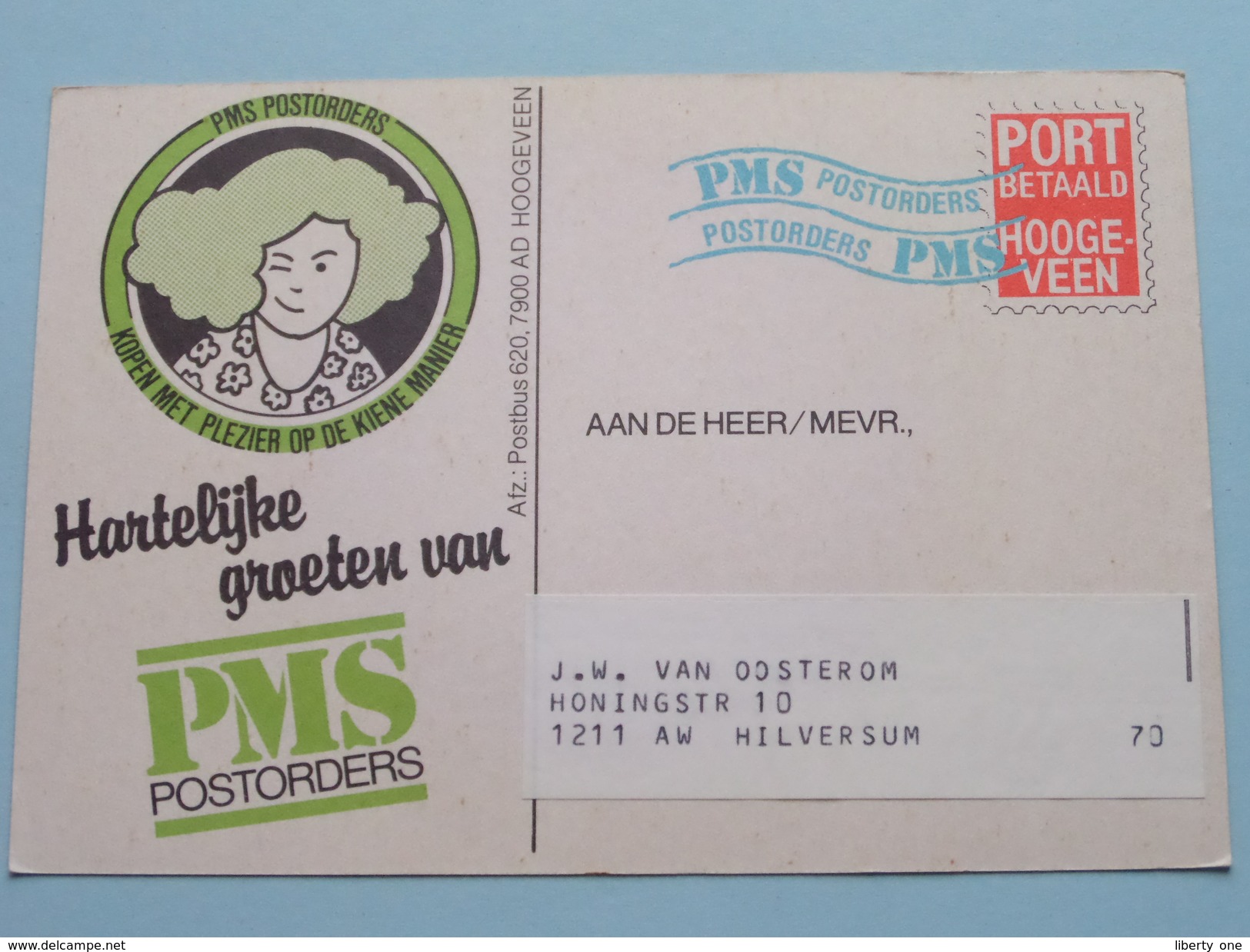 Hartelijke Groeten Van PMS POSTORDERS ( Postbus 620 - HOOGEVEEN ) Anno 1982 > Hilversum ! - Hoogeveen