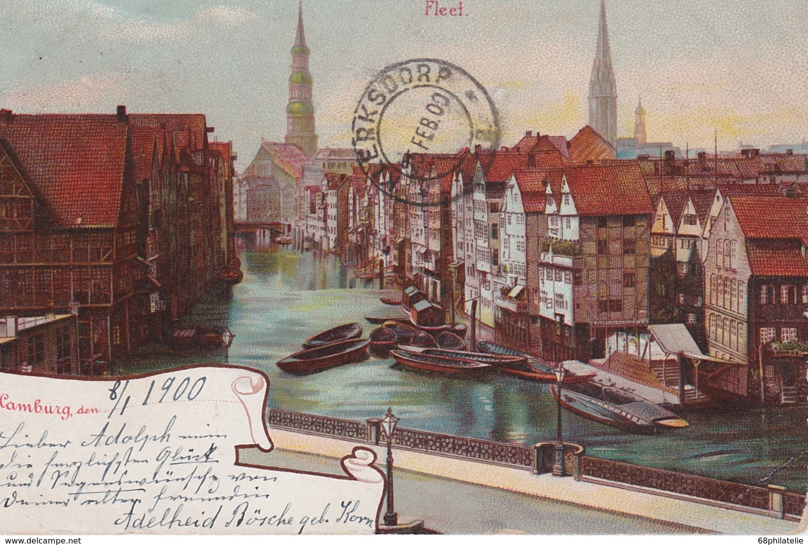 ALLEMAGNE 1900 CARTE POSTALE DE HAMBURG  FLEET. - Nord