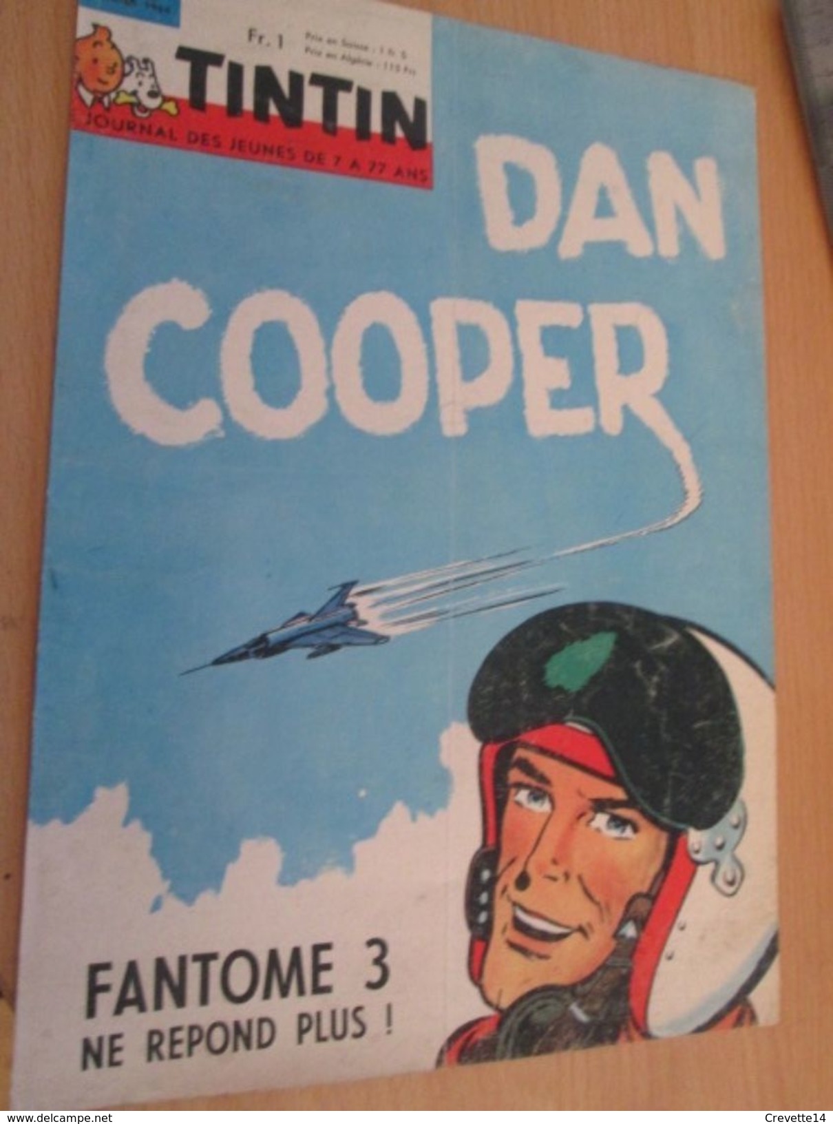 Page De Revue Des Années 60 : SUPERBE COUVERTURE DE LA REVUE  TINTIN : DAN COOPER FANTOME 3 - Dan Cooper